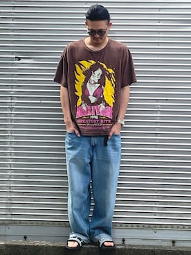 「H&M（エイチ・アンド・エム）のアイテム（デニムパンツ）」を使った、NOzさん（メンズ・182cm）の秋コーディネート