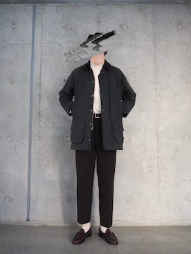 「Thingless（シングレス）のアイテム（パンツ）」を使った、mabostyleさん（メンズ・178cm）の冬コーディネート