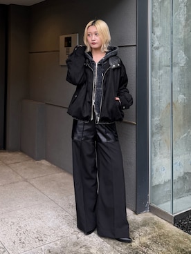 「Lui's（ルイス）のアイテム（パンツ）」を使った、mi-さん（レディース・156cm）の秋コーディネート