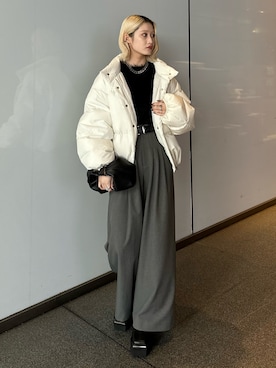 「Lui's（ルイス）のアイテム」を使った、mi-さん（レディース・156cm）の冬コーディネート