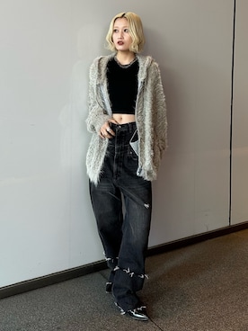 mi-さん（レディース・156cm）の冬コーディネート