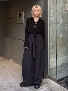 「Lui's（ルイス）のアイテム」を使った、mi-さん（レディース・156cm）の秋コーディネート