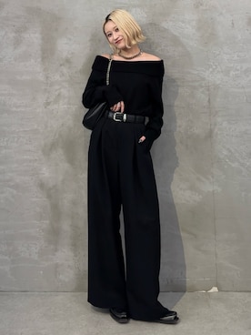 「モノトーンスタイル」｜mi-さん（レディース・156cm）の秋コーディネート