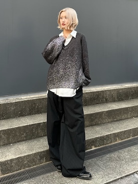 「オールブラックコーデ」｜mi-さん（レディース・156cm）の秋コーディネート