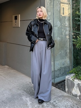 「Lui's（ルイス）のアイテム」を使った、mi-さん（レディース・156cm）の冬コーディネート