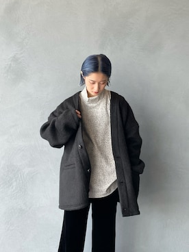 「ベルベットパンツ」｜mi-さん（レディース・156cm）の秋コーディネート