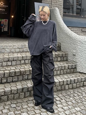 「アイテム（ネックレス）」を使った、mi-さん（レディース・156cm）の夏コーディネート