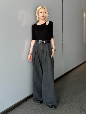 「Lui's（ルイス）のアイテム」を使った、mi-さん（レディース・156cm）の夏コーディネート