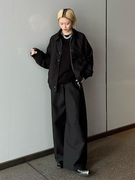 「メンズライク」｜「アイテム（ジャケット/アウター）」を使った、mi-さん（レディース・156cm）の夏コーディネート