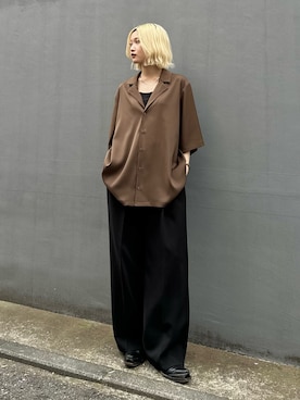 「Lui's（ルイス）のアイテム（パンツ）」を使った、mi-さん（レディース・156cm）の春コーディネート