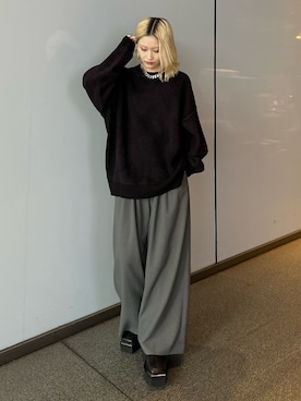 「Lui's（ルイス）のアイテム」を使った、mi-さん（レディース・156cm）の冬コーディネート