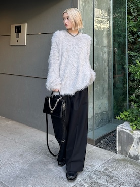 「オールブラックコーデ」｜mi-さん（レディース・156cm）の秋コーディネート