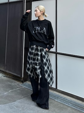 「スウェットコーデ」｜mi-さん（レディース・156cm）の秋コーディネート