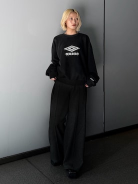 「Lui's（ルイス）の【mi-企画】スクエアトゥブーツ（ブーツ、ブラック系）」を使った、mi-さん（レディース・156cm）の夏コーディネート