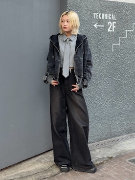 「Lui's（ルイス）のアイテム（トップス）」を使った、mi-さん（レディース・156cm）の秋コーディネート