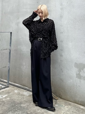 「モノトーンスタイル」｜mi-さん（レディース・156cm）の秋コーディネート