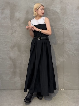 「モード系」｜「アイテム（ワンピース/ドレス）」を使った、mi-さん（レディース・156cm）の夏コーディネート
