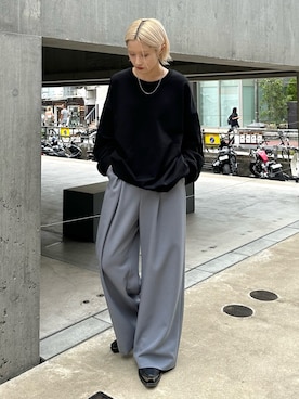 「アイテム（スウェット）」を使った、mi-さん（レディース・156cm）の夏コーディネート