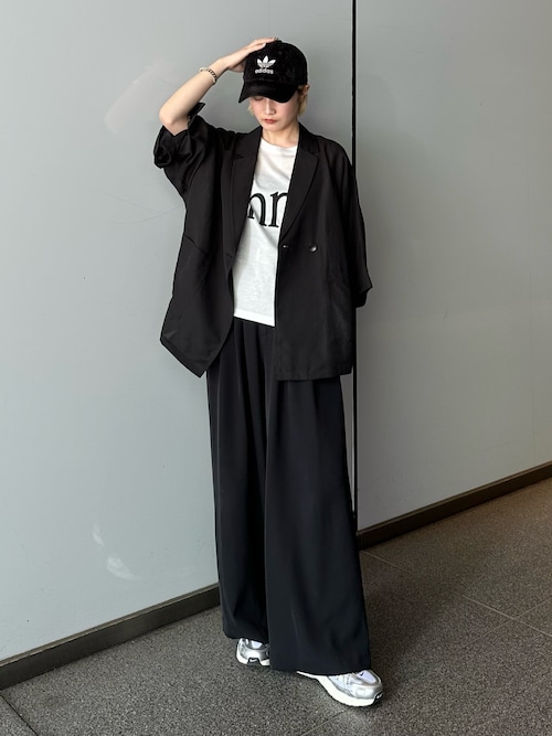 mi-企画/セットアップ対応】3タックワイドパンツ（スラックス