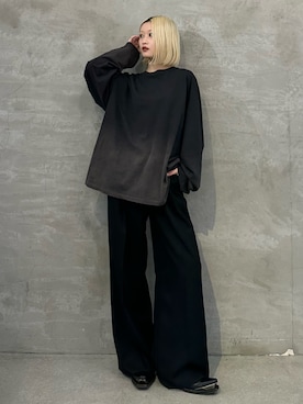 「Lui's（ルイス）のアイテム（トップス）」を使った、mi-さん（レディース・156cm）の春コーディネート