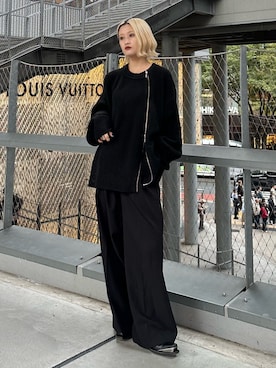 「モノトーンスタイル」｜mi-さん（レディース・156cm）の秋コーディネート