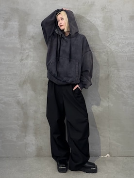 「Lui's（ルイス）のアイテム（パンツ）」を使った、mi-さん（レディース・156cm）の春コーディネート