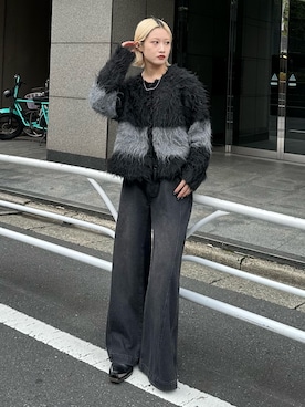 「モノトーンスタイル」｜mi-さん（レディース・156cm）の秋コーディネート