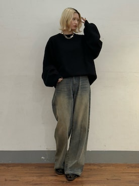 「Lui's（ルイス）のアイテム」を使った、mi-さん（レディース・156cm）の冬コーディネート