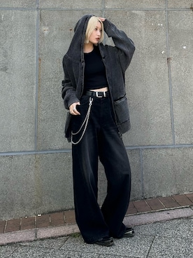 「Lui's（ルイス）のアイテム（トップス）」を使った、mi-さん（レディース・156cm）の春コーディネート