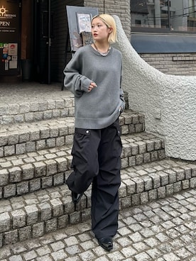 MACHATT パラシュートパンツ グレー AMERICAN HOLIC パラシュートパンツ （チャコールグレー