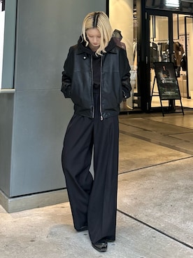 「アイテム（ジャケット/アウター）」を使った、mi-さん（レディース・156cm）の秋コーディネート