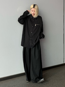 「Lui's（ルイス）のアイテム（その他パンツ）」を使った、mi-さん（レディース・156cm）の春コーディネート