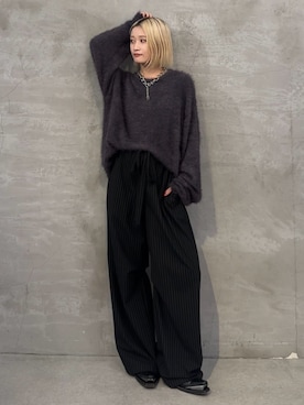 「モノトーンスタイル」｜mi-さん（レディース・156cm）の秋コーディネート