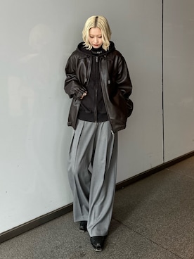 mi-さん（レディース・156cm）の冬コーディネート