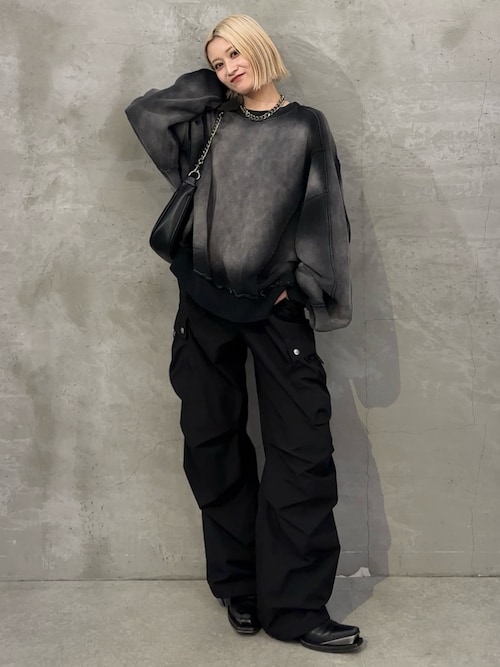 Lui's ショルダーバッグ シンセティックレザーナイロンコンビ