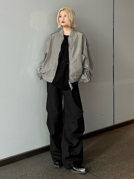 「Lui's（ルイス）のアイテム（トップス）」を使った、mi-さん（レディース・156cm）の春コーディネート