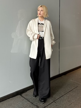 「CULLNI（クルニ）のアイテム」を使った、mi-さん（レディース・156cm）の夏コーディネート