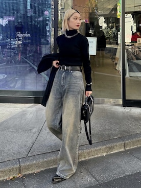 「Lui's（ルイス）のアイテム」を使った、mi-さん（レディース・156cm）の冬コーディネート