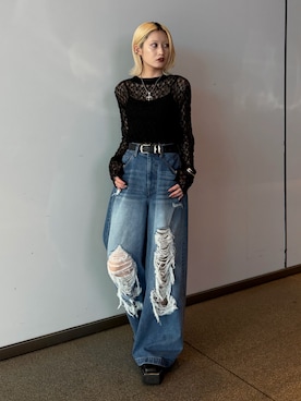 「Lui's（ルイス）のアイテム」を使った、mi-さん（レディース・156cm）の夏コーディネート