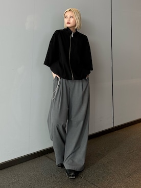 「Lui's（ルイス）のアイテム（トップス）」を使った、mi-さん（レディース・156cm）の春コーディネート