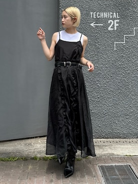 「Lui's（ルイス）のアイテム（ワンピース/ドレス）」を使った、mi-さん（レディース・156cm）の夏コーディネート