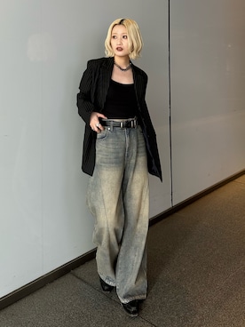 「Lui's（ルイス）のアイテム」を使った、mi-さん（レディース・156cm）の春コーディネート