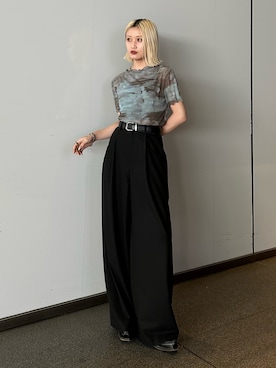 「Lui's（ルイス）のアイテム（トップス）」を使った、mi-さん（レディース・156cm）の春コーディネート