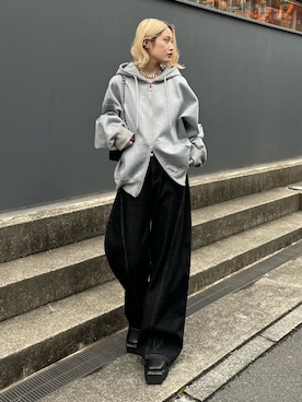 「Lui's（ルイス）のアイテム」を使った、mi-さん（レディース・156cm）の冬コーディネート