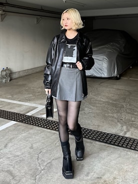 mi-さん（レディース・156cm）の冬コーディネート