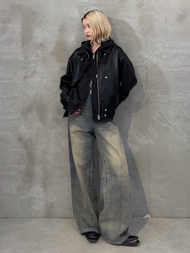 「Lui's（ルイス）のアイテム」を使った、mi-さん（レディース・156cm）の冬コーディネート