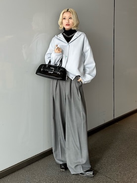 mi-さん（レディース・156cm）の冬コーディネート