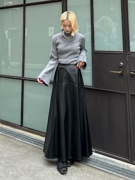 「モノトーンスタイル」｜mi-さん（レディース・156cm）の秋コーディネート