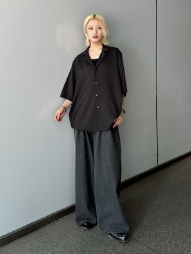「Lui's（ルイス）のアイテム（パンツ）」を使った、mi-さん（レディース・156cm）の夏コーディネート