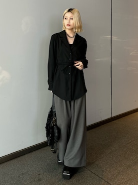 「Lui's（ルイス）のアイテム」を使った、mi-さん（レディース・156cm）の冬コーディネート